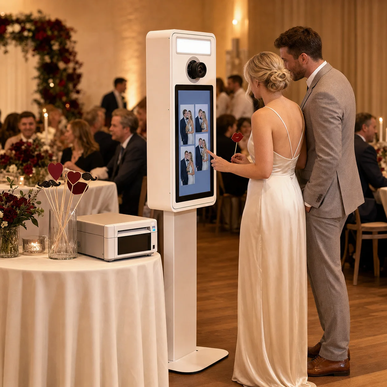 Fotobox mit Profi-Drucker im Einsatz auf einer Hochzeit